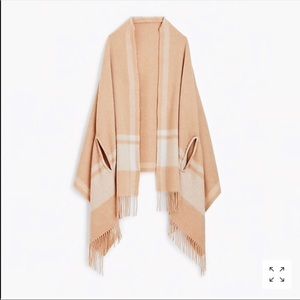 Jcrew Heather camel cape / scarf